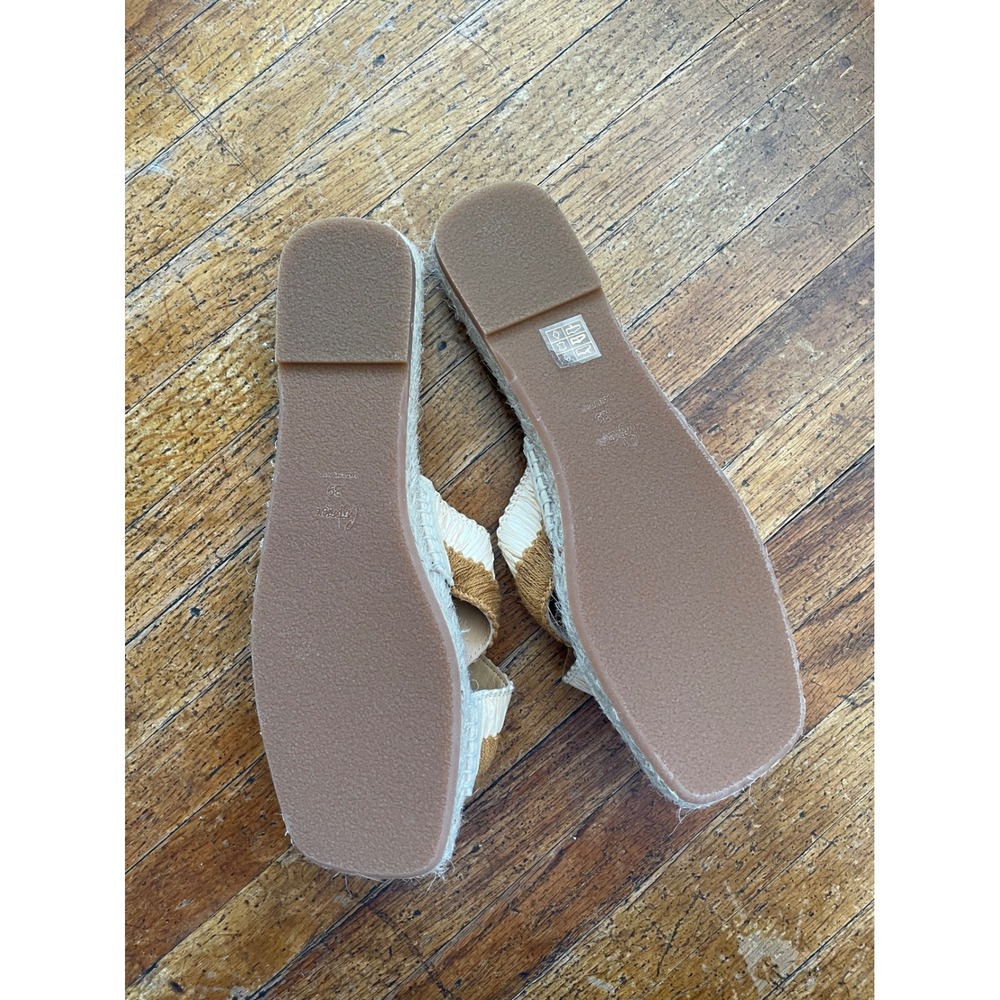 Castaner Espadrille Raffia Criss Cross Slide Sandals - Women's Designer Shoes - Picture 3 of 4